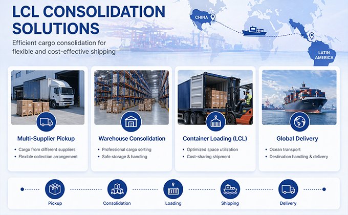 LCL(Less than one container load) Shipping