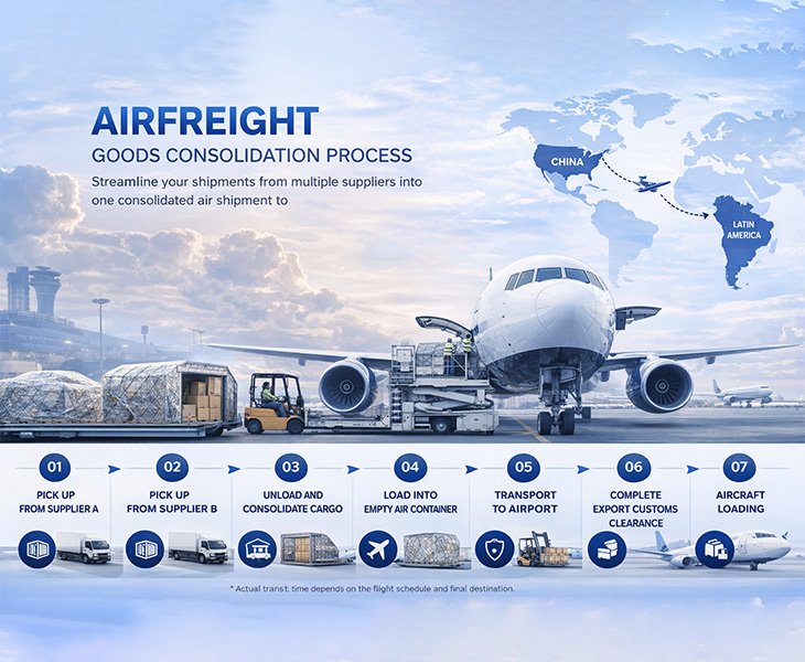 We Offer Air Cargo Consolidation Services