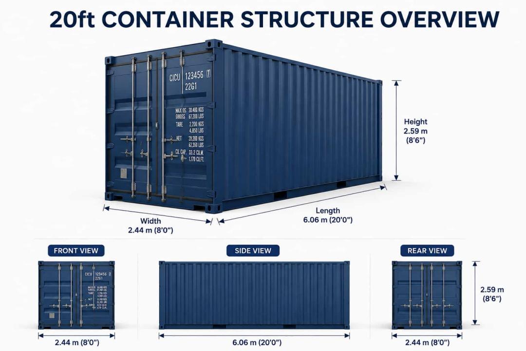 20ft Container Structure Overview