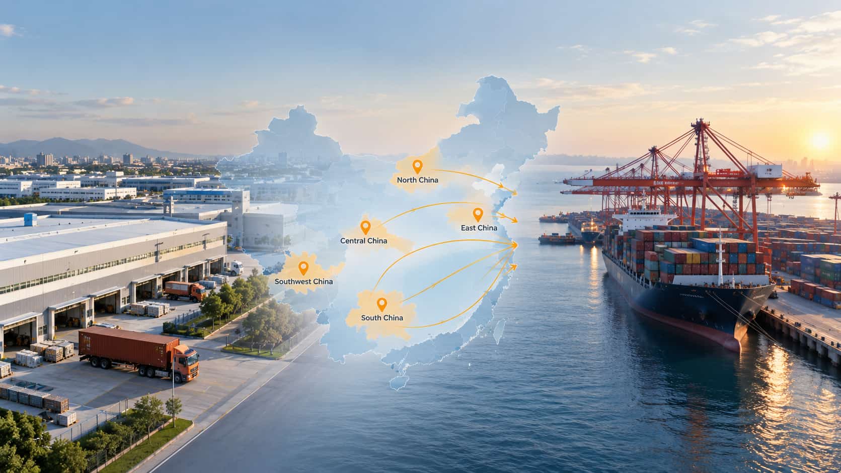 China Manufacturing Regions And Export Ports