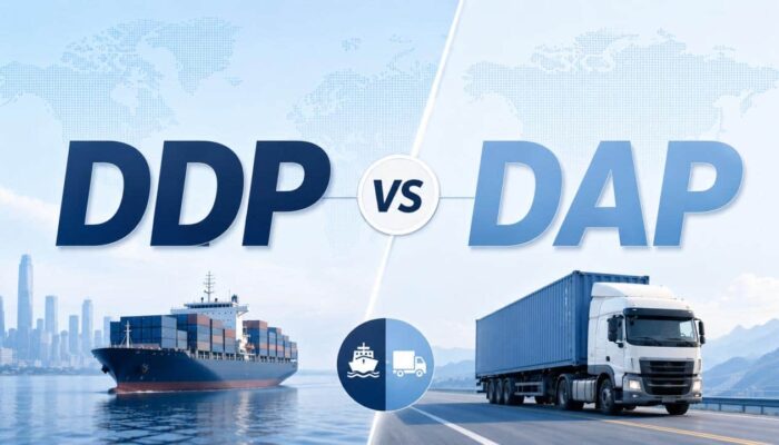 DDP vs DAP Incoterm comparison for shipping from China to Latin America